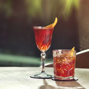 Negroni cocktail, gin, vermouth, bitters, orange garnish, garnish, ready-to-mix, Australian Negroni